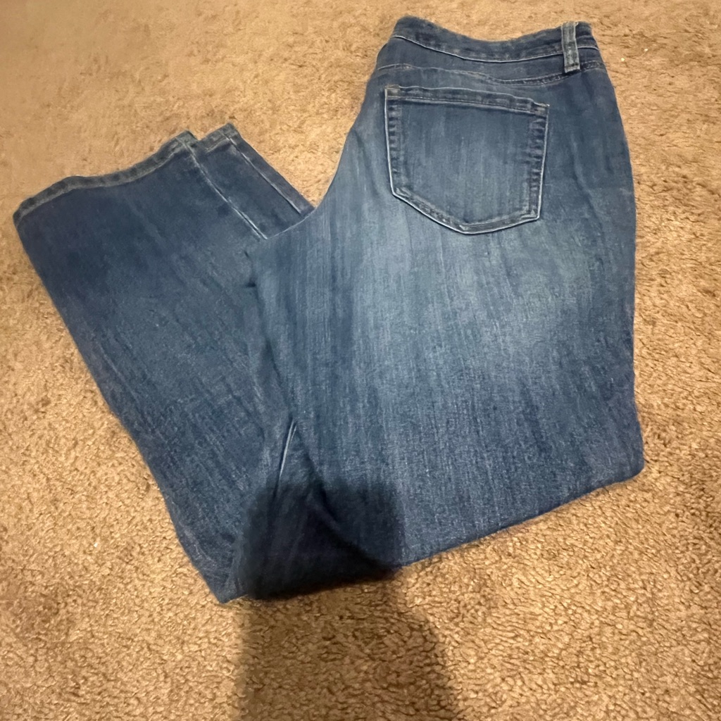 New Directions Straight-Leg Women's Jeans In Blue Denim